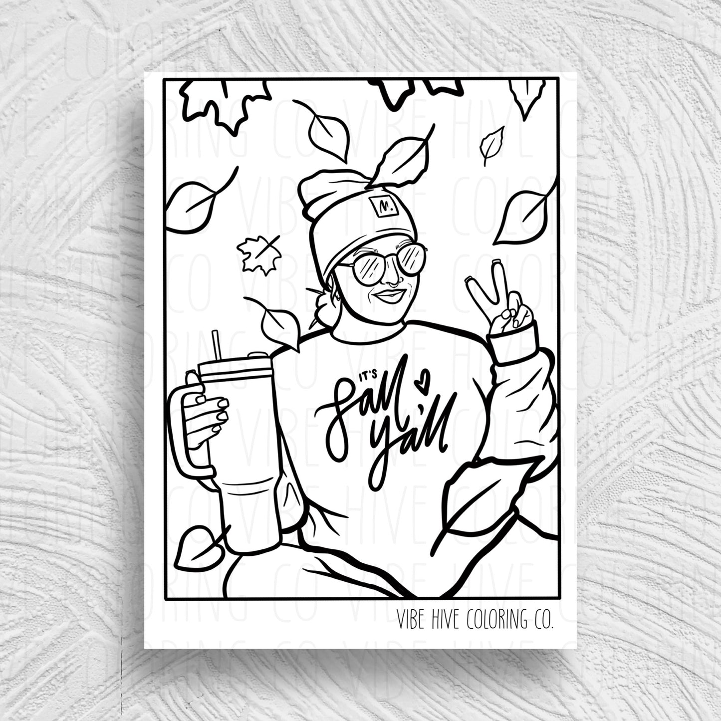 Fall Girlies Bundle  • Digital Download Coloring Pages