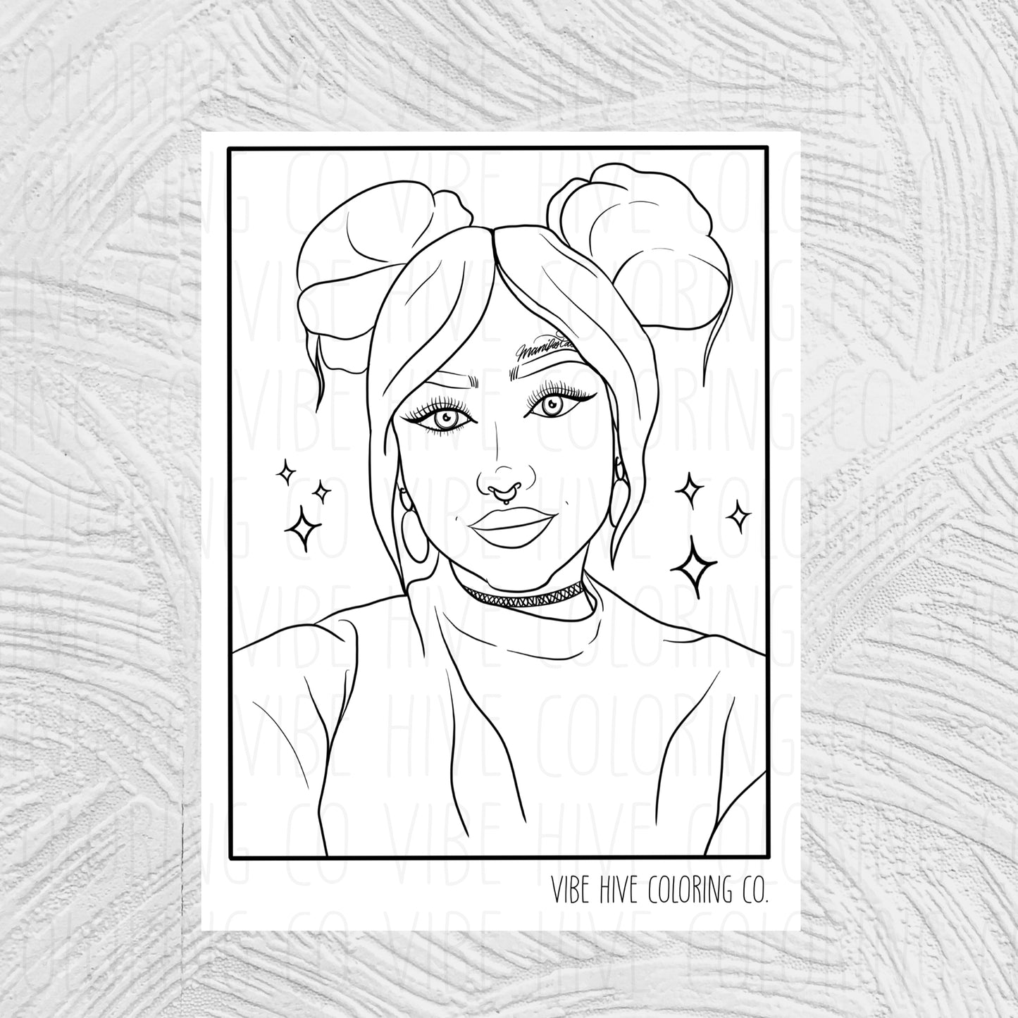 Glitter Girlies Bundle • Digital Download Coloring Page