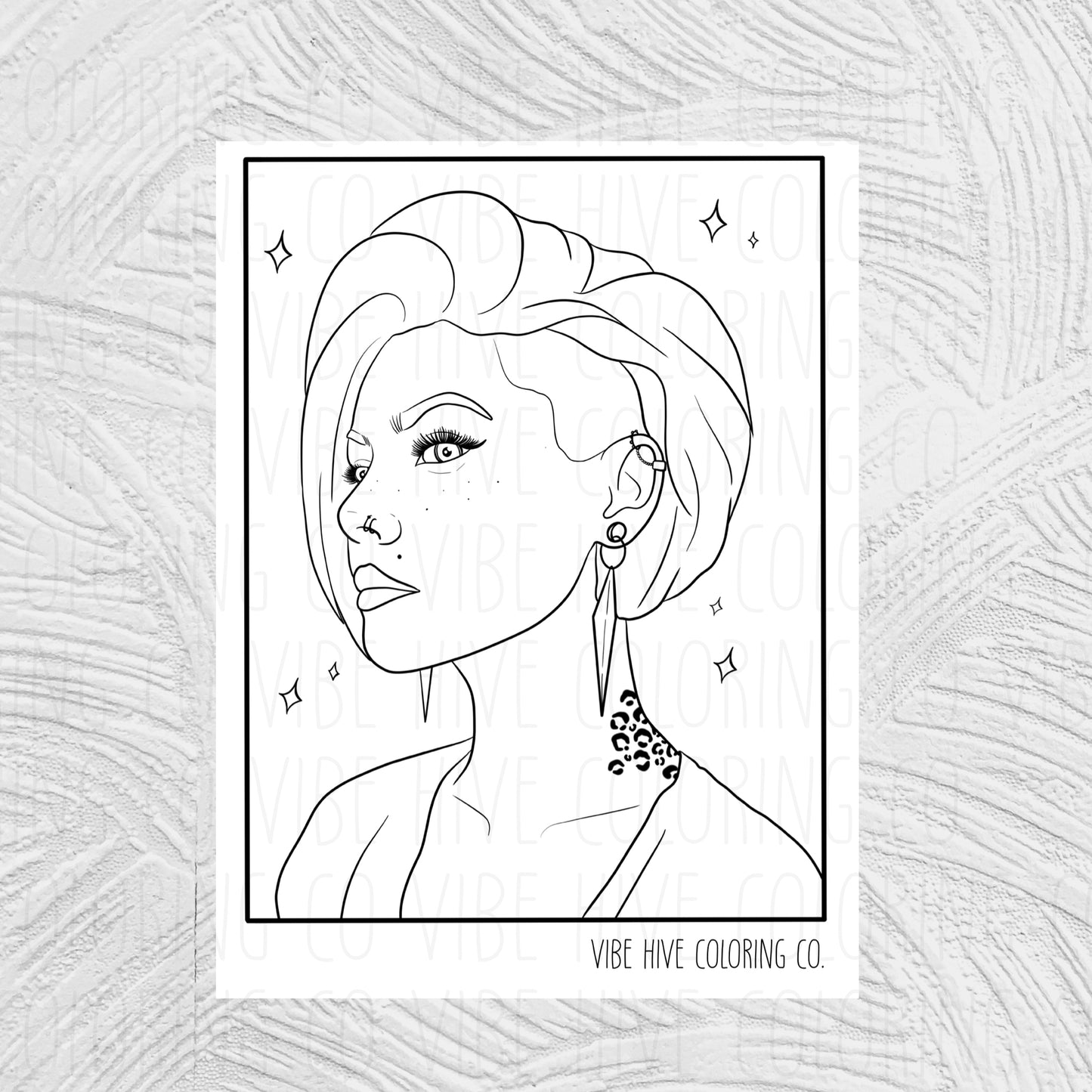 Glitter Girlies Bundle • Digital Download Coloring Page