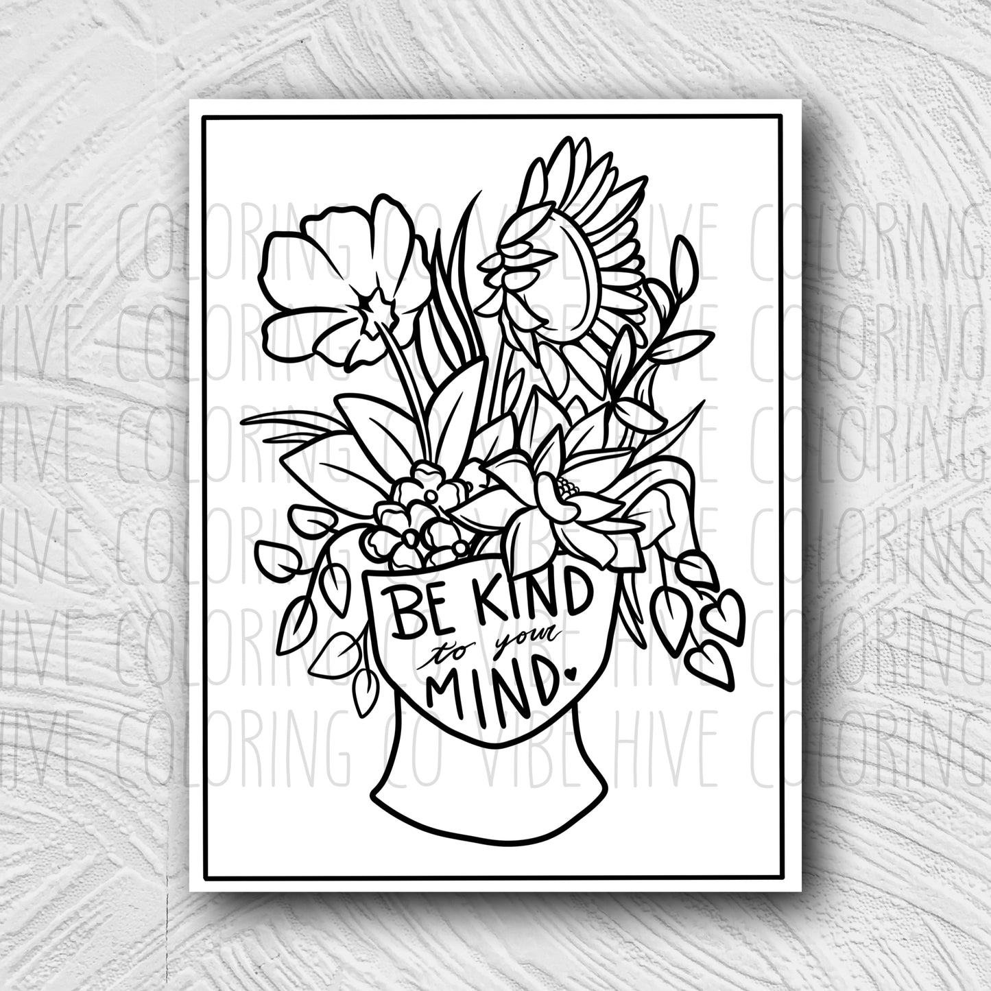 Mental Health Collection • Digitally Downloadable Coloring Pages