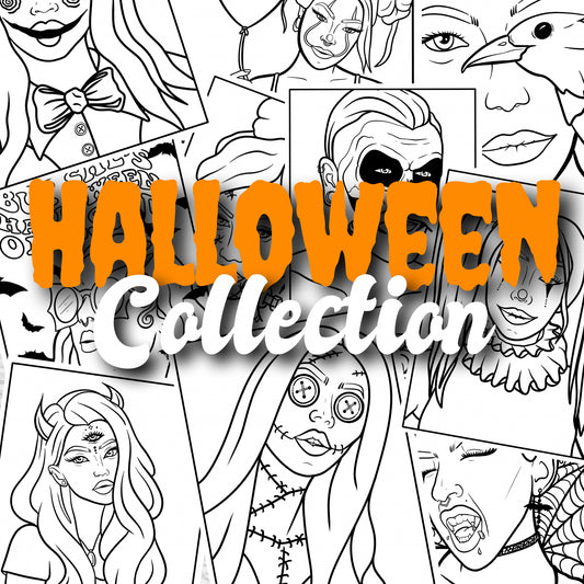 Halloween Collection  • Digital Download Coloring Pages