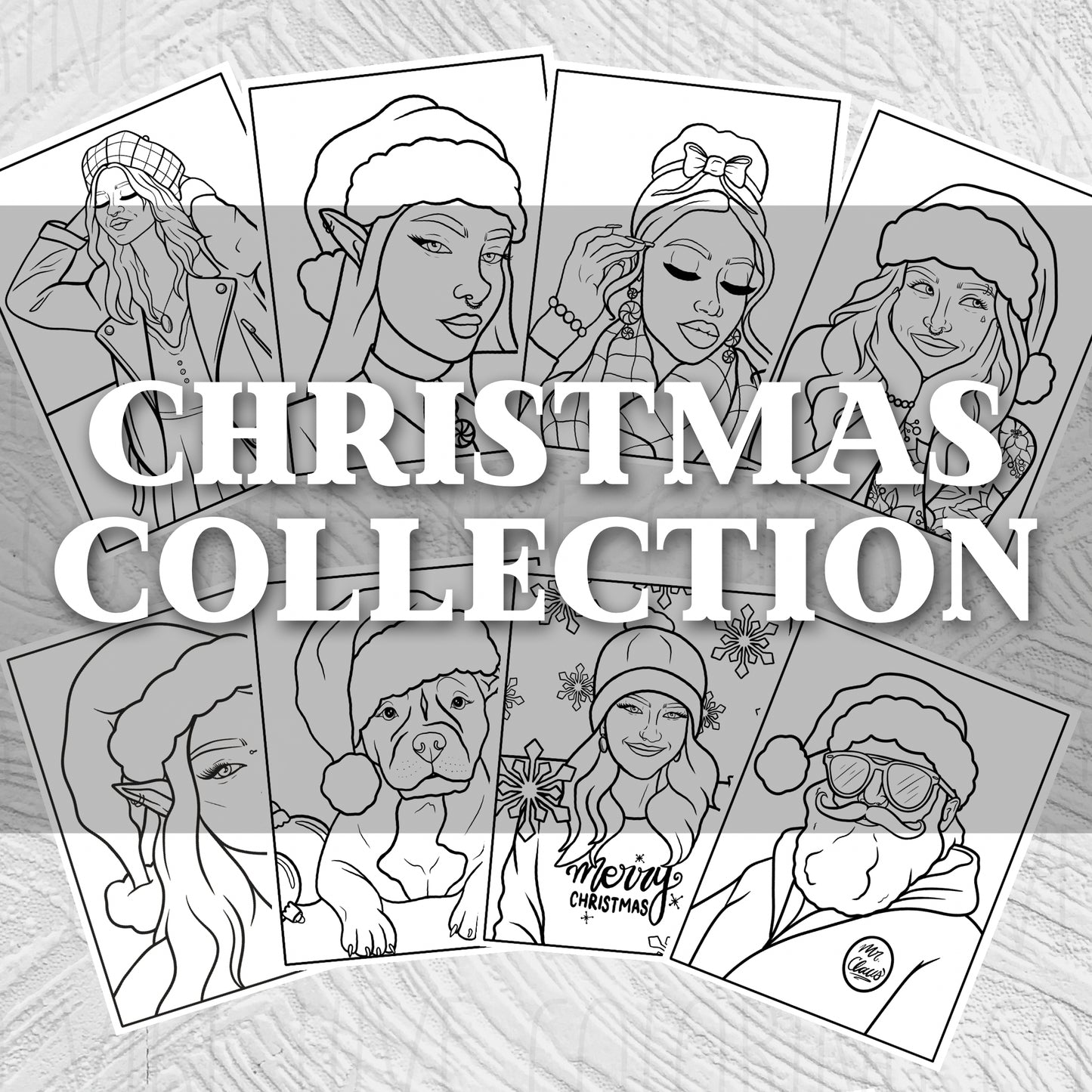 Christmas Collection  • Digital Download Coloring Pages