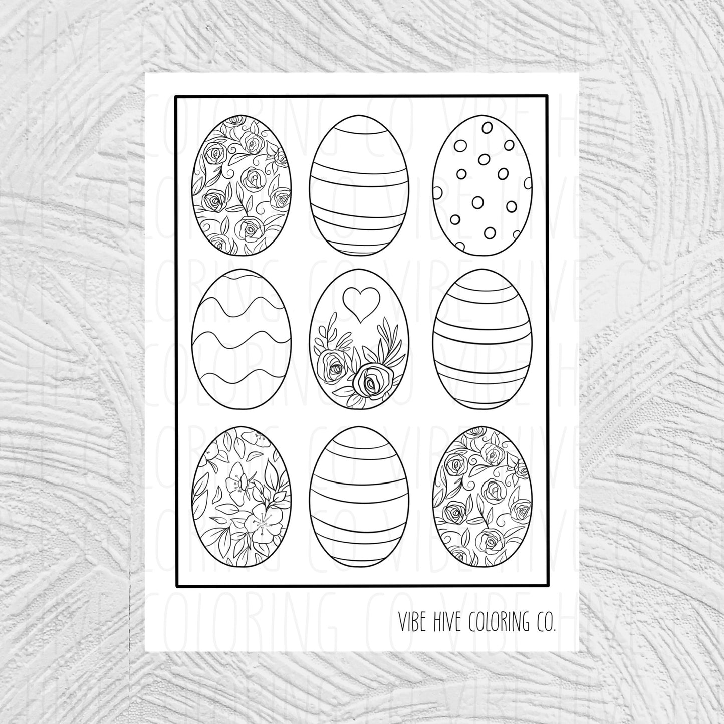 Happy Easter Bundle (BEGINNER FRIENDLY) • Digital Download Coloring Page